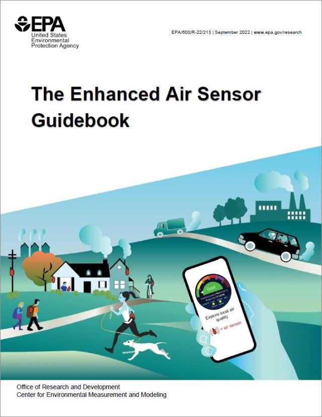 The cover of The Enhanced Air Sensor Guidebook, 