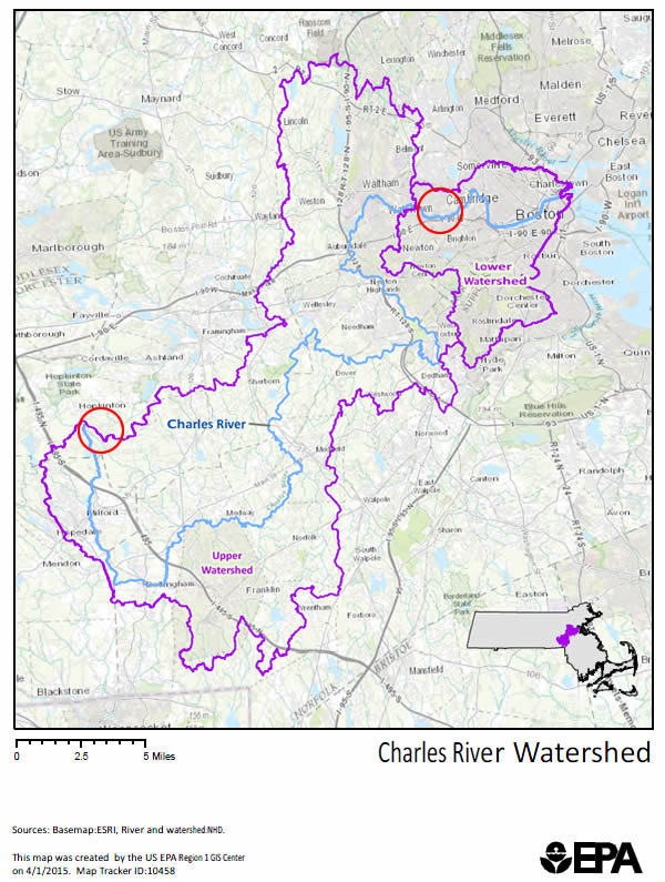 Map: Charles River Watershed