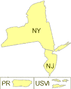Region 2 offices are located in New York City and serve NJ, NY, Puerto Rico, the U.S. Virgin Islands, and 8 tribal nations.