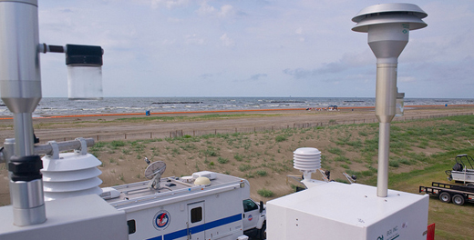 image of air monitoring equipment at an air field