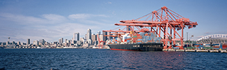 An image of ships in a harbor and a city skyline. A link to https://www.epa.gov/ports-initiative/technical-resources-ports