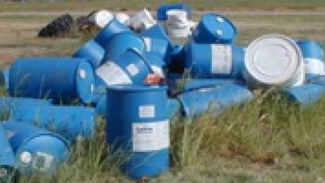 Picture of chemical barrels