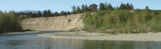 Lower Elwha Klallam Tribe Bluff near river mouth