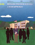 A picture of people standing outside a school on the cover of the Reducing Radon in Schools: A Team Approach PDF