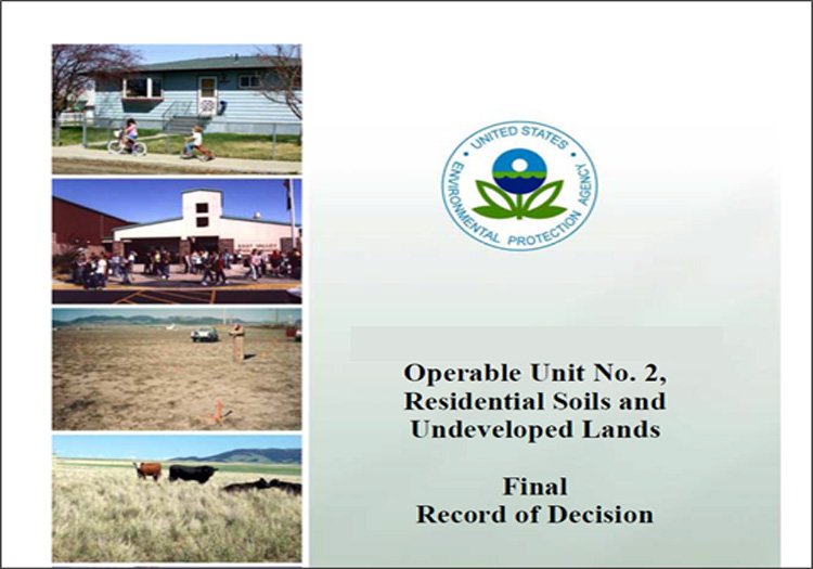 Final Record of Decision document detailing the approach used to clean up a Superfund site.