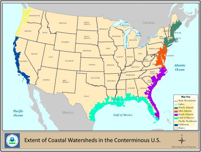 watersheds map