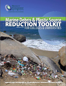 Cover of the Marine Debris &amp; Plastic Source Reduction Toolkit for Colleges &amp; Universities