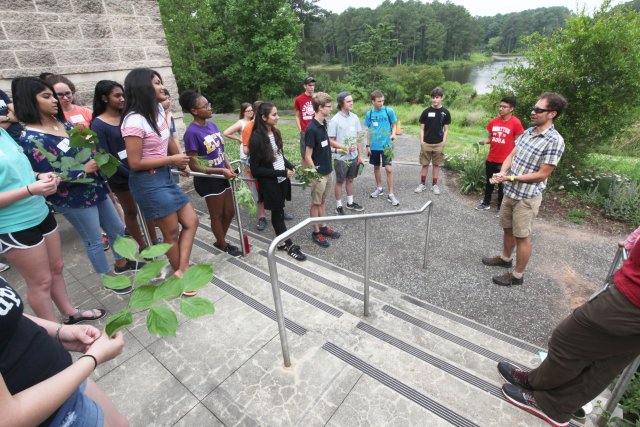 Students outside EPA participating in the Environmental Science Summer Institute