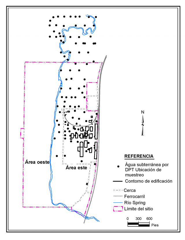 image of Figure 7 DPT groundwater sample locations spanish final 12-4-20