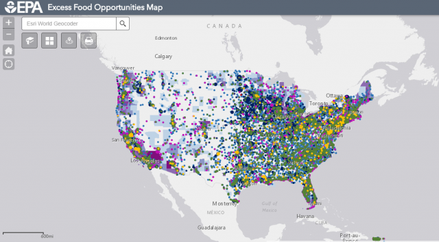 EPA’s Excess Food Opportunities Map