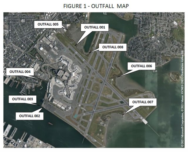 Massport Logan International Airport Outfall Map