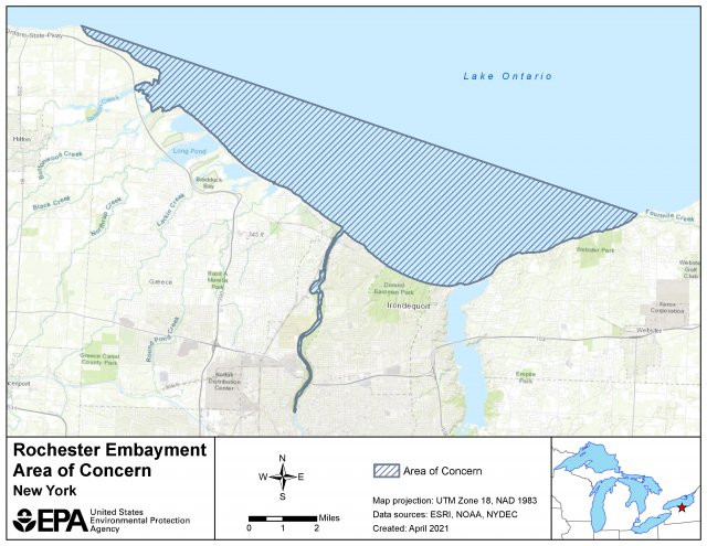 AOC Boundary Map Rochester Embayment