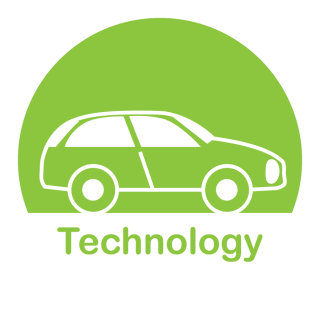 Car icon representing technology