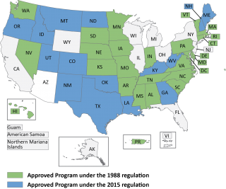 Map of States with Approved Programs (2020)