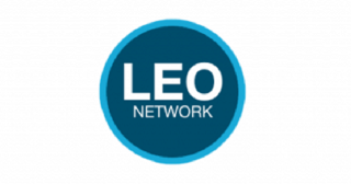 The graphic identifier for the LEO Network
