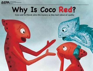 Children's Book Cover: Why is Coco Red?