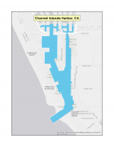 Map of Channel Islands Harbor no-discharge zone