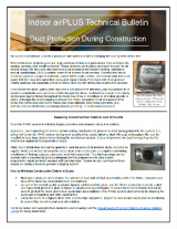 Indoor airPLUS Technical Bulletin: Duct Protection During Construction - This technical bulletin details how Indoor airPLUS Partners address duct protection during construction.