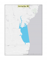 Map of Herring Bay, MD no-discharge zone