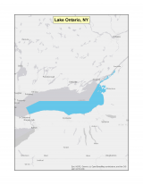 Map of no-discharge zone established for the New York waters of Lake Ontario