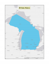 Map of Michigan no-discharge zone