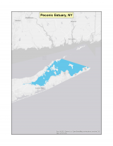 Map of no-discharge zone established for the Peconic Estuary, NY