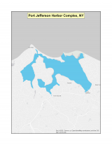 Map of no-discharge zone established for Port Jefferson Harbor Complex, NY