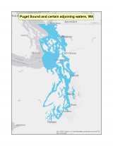Map of no-discharge zone established for Puget Sound, WA