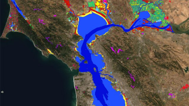 Aerial view of San Francisco watershed