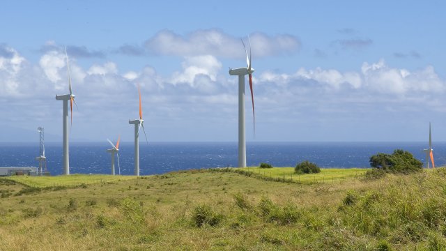 Wind turbines, Hawaii