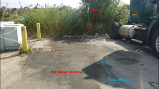 image of Trash and petroleum residue 