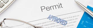 graphic illustrates permit approval