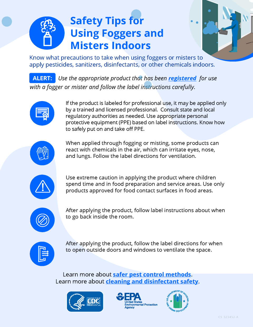 image of the fogger mister safety tip factsheet