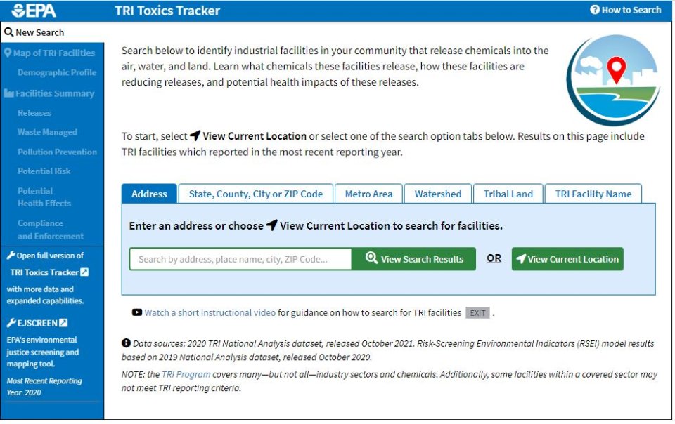 TRI Toxics Tracker