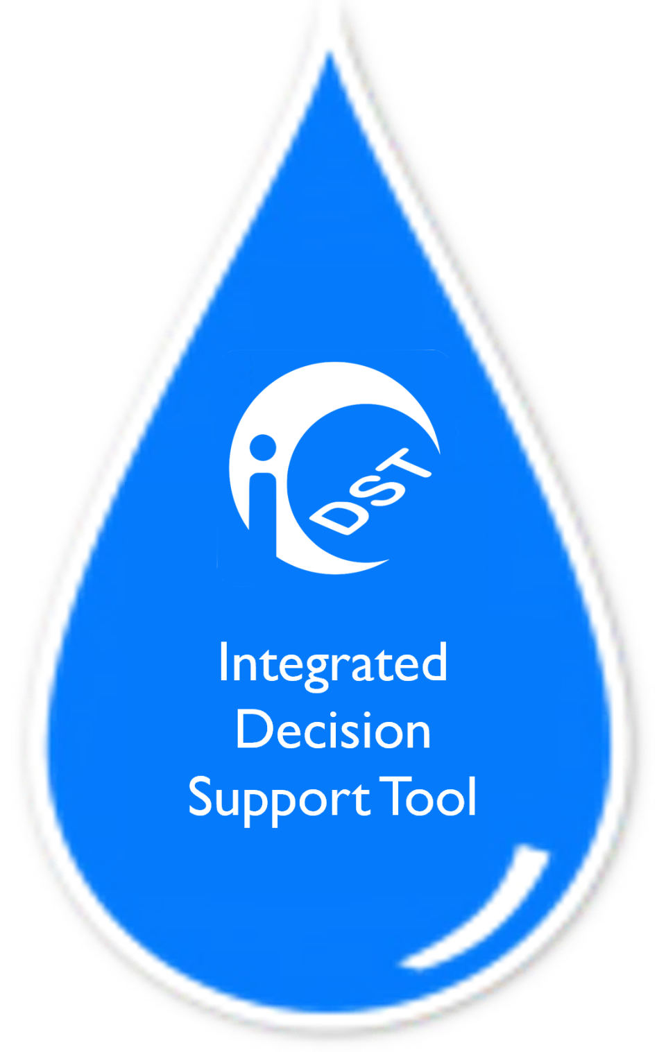 Water drop icon with the iDST logo