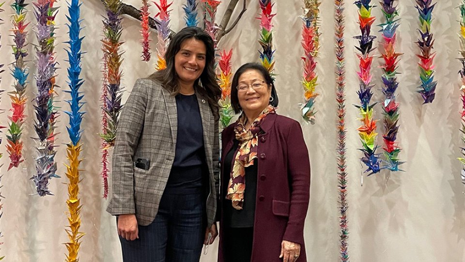 Regional Administrator Martha Guzman with U.S. Senator Mazie Hirono of Hawaii.
