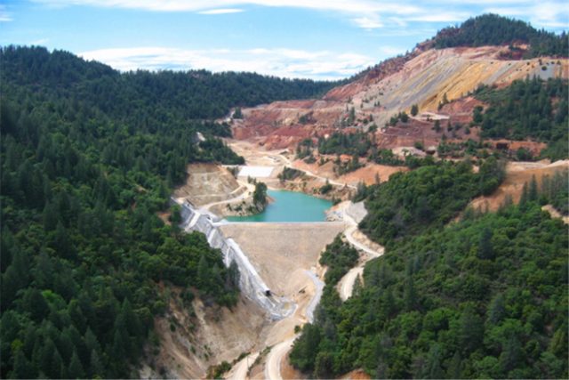 Photograph depicting the Slickrock Creek Reservoir prior to the Carr Fire