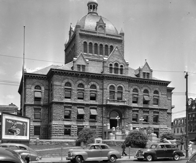 Built in 1898 and shown here in 1907, the historic Fayette County Courthouse was redeveloped using state and federal historic tax credits.