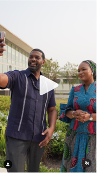 Administrator Regan and Her Excellency, The Second Lady of the Republic of Ghana, Samira Bawumia, film a recap of their day in a video posted to social media. January 27, 2024