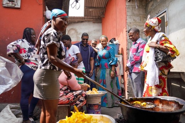 During their visit to the Jamestown community, Administrator Regan, President Johnson, and Her Excellency, The Second Lady of the Republic of Ghana, Samira Bawumia connected with women facing challenges due to unclean cooking methods. January 27, 2024