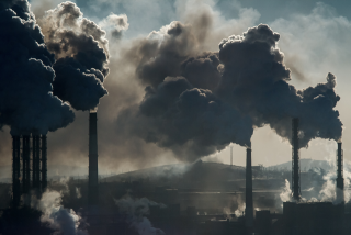 Image of factory (smokestacks)