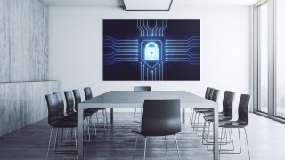 cybersecurity conference room