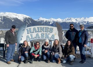 Haines Alaska sign group shot