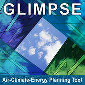GLIMPSE graphic identifier. Air-Climate-Energy Planning Tool 
