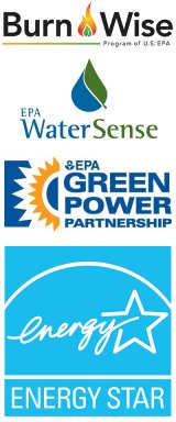 Icons from EPA programs: BurnWise, WaterSense, Green Power Partnership, EnergyStar