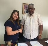 Carmen Torrent and former mayor Trujillo Panisse of Humacao