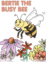 Bertie the Busy Bee coloring book cover