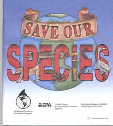 Endangered Species Save Our Species Coloring Book Us Epa