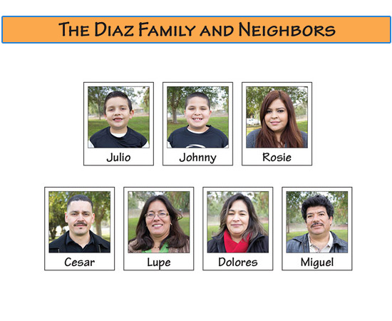 The Diaz Family and Neighbors.  