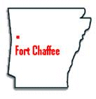 Fort Chaffee Army Training location on Arkansas Map